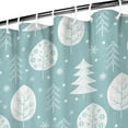 thumbnail image 3 of Merry Christmas Shower Curtain for Bathroom Winter Christmas Snowflake Shower Curtains Waterproof Simple Shower Curtain Hooks Included,72x72Inch, 3 of 5