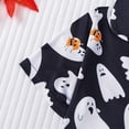 thumbnail image 6 of JAJAHO Halloween Girls Pajamas Button Front Top And Shorts Set Short Sleeve Kids 2 Piece Pj Set, Sizes 4-7T, 6 of 8
