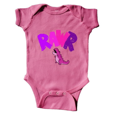 

Inktastic Lil Purple Tyrannosaurus Rawr Gift Baby Boy or Baby Girl Bodysuit