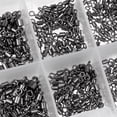thumbnail image 4 of 500 Piezas de Rodamientos de Bolas de Acero Inoxidable Giratorios Barril Giratorio s Sólidos Conector de Pesca con Caja de Aparejos de Pesca Baoblaze Barriles giratorios, 4 of 7