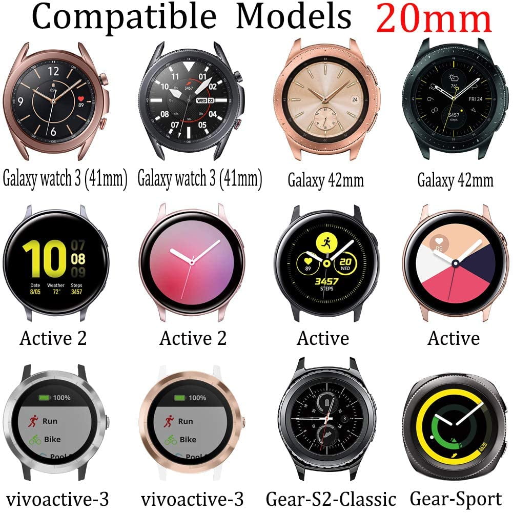 ESTRELL Compatible for Galaxy Watch 42mm Band/Garmin Vivoactive 3/Galaxy  Watch Active 2 40mm 44mm,20mm Jewelry Strap | Walmart Canada