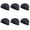 Black, variant on 6 Pack Skull Caps Helmet Liner Sweat Wicking Cap Running Hats Cycling Skull Caps for Men Women