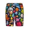 thumbnail image 4 of Easygdp Underwater Diving Animals Men's Short Pajama Pants, Sleep Shorts, Household Pants, Casual Pants with Pockets - Medium, 4 of 9