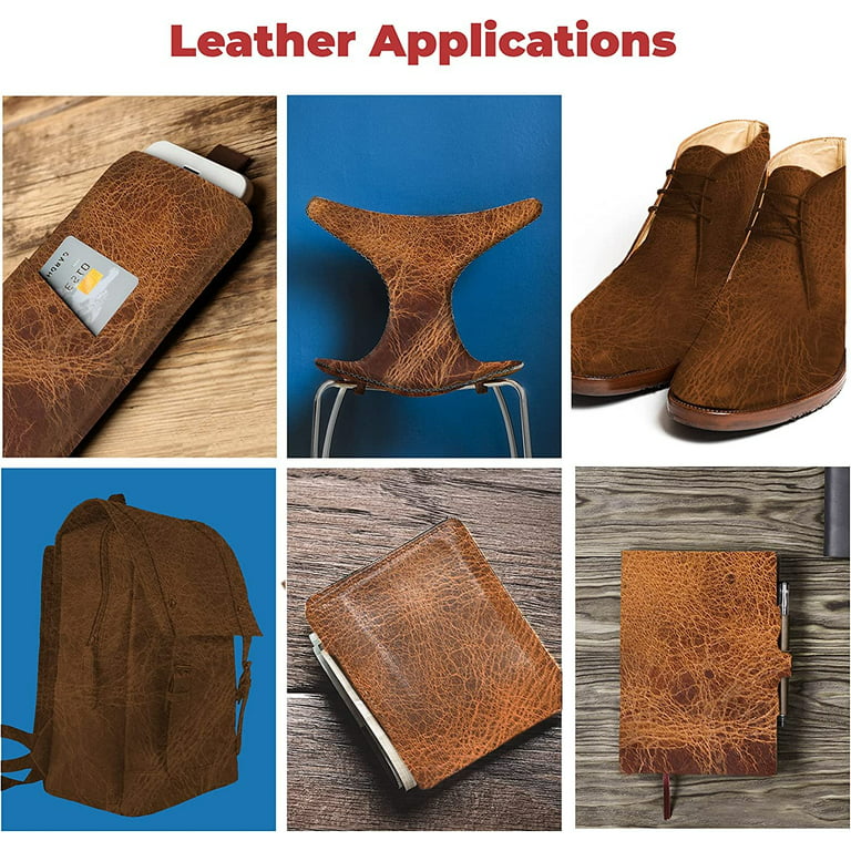 European Leather Work Buffalo Hide 8-10 oz. 3-4mm Pre-Cut Size: 12x24  Vintage Tan Color - Full Grain Leather for Tooling, Stamping, Molding