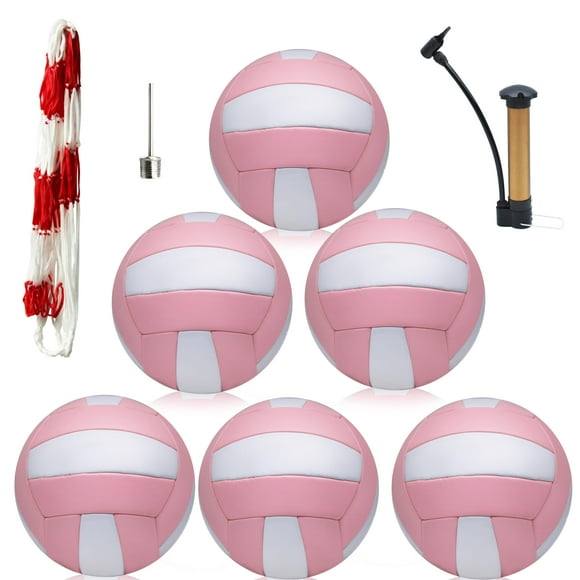 Piel de voleibol Magicorange, 6 unidades, tamaño 5, piel sintética para interiores y exteriores