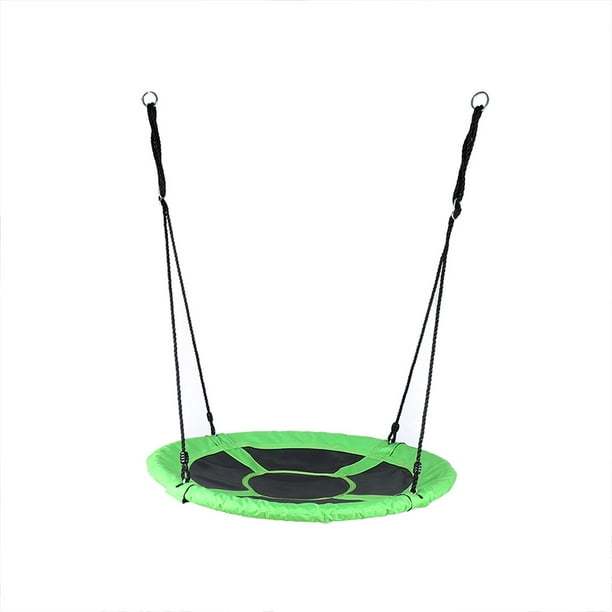 40'' Round Saucer Tree Swing Set  Swing With Adjustable Hanging Ropes for Adult and Kids
