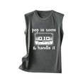 thumbnail image 4 of Pop in Some Handle It Tank Tops Womens Graphic Sleeveless Summer Shirts Casual Loose Fit Blouses Workout Basic Tee Top, 4 of 4