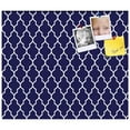 thumbnail image 2 of PinPix 14x12 Custom Cork Bulletin Board Quatrefoil Navy Poster Board Has a Fabric Style Canvas Finish, Framed in Quatrefoil Navy, by ArtToFrames (PinPix-285), 2 of 6