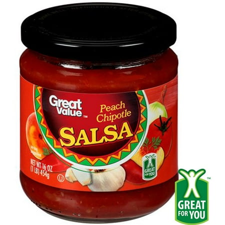 Great Value Peach Chipotle Salsa, 16 Oz.