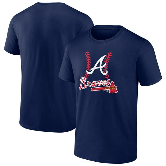 Men's Navy Atlanta Braves Fastball T-Shirt
