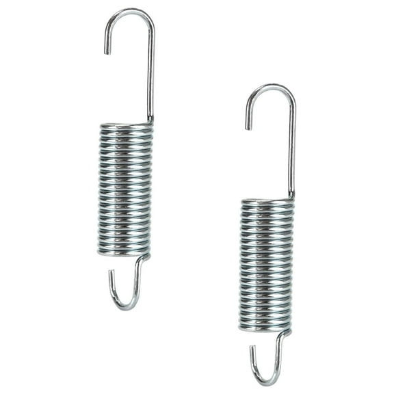 3-5/8" Recliner Chair Mechanism Tension Springs - 2 Pack Long Neck Hook Style Replacement Parts for Recliner Sofa, Furniture Assist Lock Springs, 3.62" Inside Hook to Hook