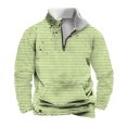 thumbnail image 3 of DODADAWANJ Quarter Zip Pullover for Men Stripe Print Stand Collar Hoodies Big and Tall with Pocket Sweatshirt for Leisure Daily Workout XXXXL, 3 of 6
