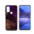thumbnail image 1 of Purplish-Gold-Floral-Dark-Grunge-1 Phone Case, Degined for Motorola Moto G Pure Case Men Women, Flexible Silicone Shockproof Case for Motorola Moto G Pure, 1 of 1