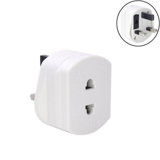 Shaver Plug Adaptor Shaving Toothbrush Adapter Epilators Bathroom UK To 2 Pin 3