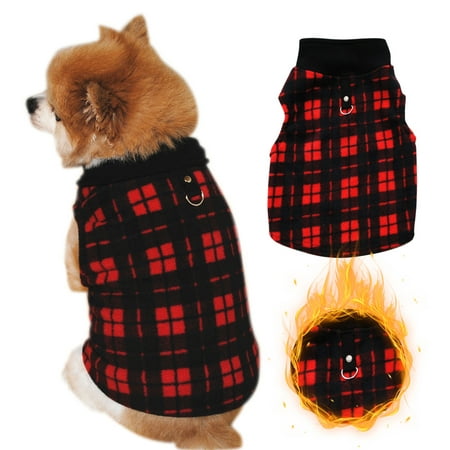Dog Sweaters for Small Dog Boy Girl Color Block Puppy Pajamas Cute Warm Small Dog Clothes Soft Sweaters Dog Outfits Red XXXL