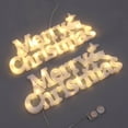 thumbnail image 4 of Xihbxyly Colgante para Árbol de Navidad, Diseño de Letras "Feliz Navidad", Luces Led para Un Ambiente Cálido, Decoración para Interiores y Exteriores, Celebración Navideña, Ahorro de Energía, Tamaño, 4 of 7
