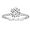 1.25ct Silver, variant on 925 Sterling Silver 1.25 CT Round Solitaire Cubic Zirconia Engagement Ring Halo Promise Ring Size 3-13