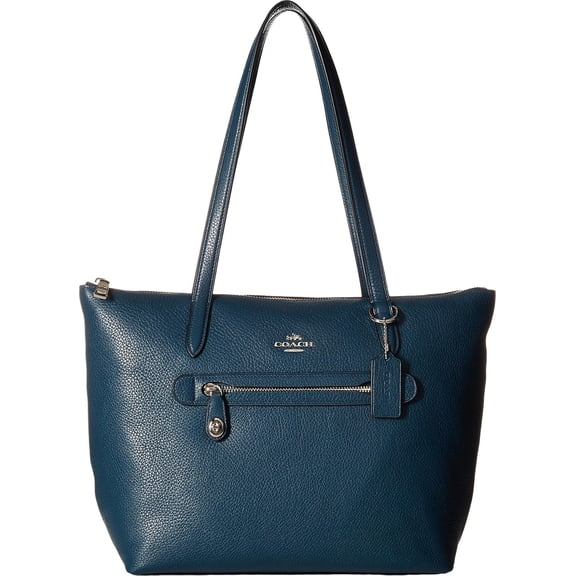 Coach Taylor Leather Shoulder Tote, Mineral