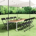 thumbnail image 2 of CEZ Black Folding Chair Set of 10, Indoor Outdoor Plastic Folding Chair for Party Home Events Office Wedding, 2 of 9