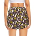 thumbnail image 2 of Lsque Flowers Daisy Printed Women's Running Shorts with Liner Pockets,Elastic Quick Dry Workout Athletic Gym Yoga Shorts,Womens High Waist Shorts-Medium, 2 of 9