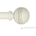 thumbnail image 4 of eTeckram 1" Curtain Rod with Sable Finials - 84" to 120", Weathered White, 4 of 6