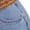 blue, variant on Women's High Waist Stretch Denim A-Line Skirt with Lace Patchwork, Sweet Mini Skirt