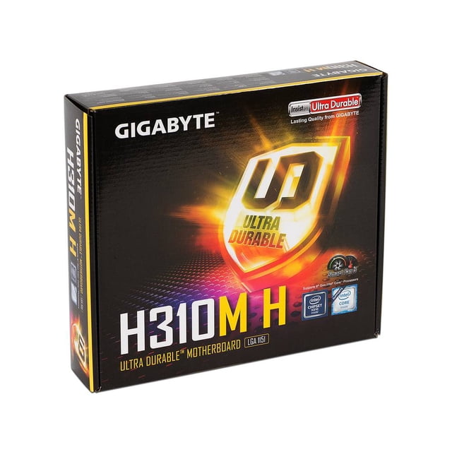 T. Madre Gigabyte H310M H, Chipset Intel H310,Soporta: Core i7 / i5 / Gigabyte H310M H