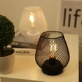thumbnail image 3 of Designer Bedside Lamp Table Lamps Metal Cage Table Lamps Table Lamp Living Room Wireless Wed(black), 3 of 5