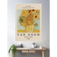 thumbnail image 2 of Van Gogh - Sunflowers Art Exhibition Poster Wall Art, Modern Wall Decor For Living Room Bedroom, 8x12 UNFRAMED, 2 of 3