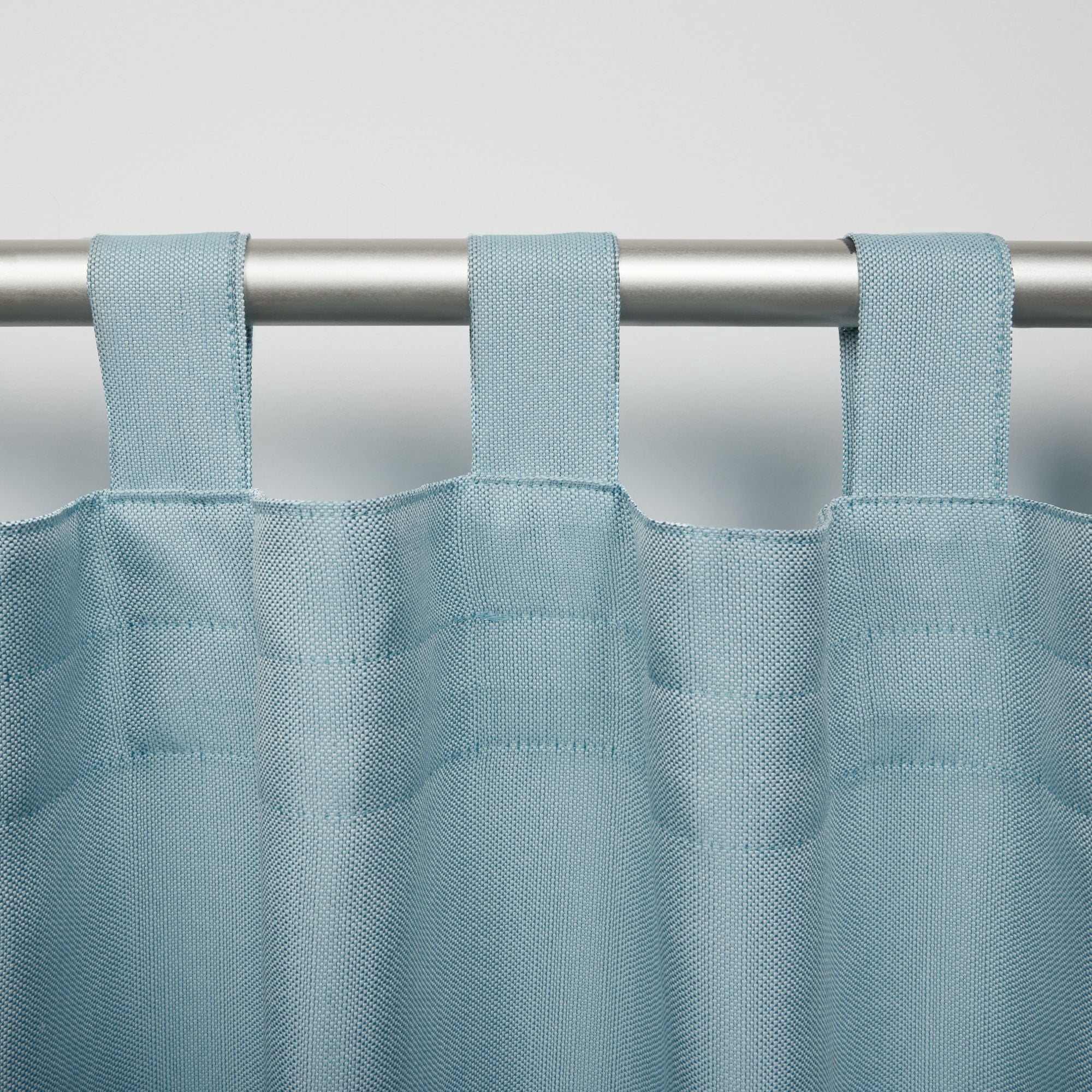 Exclusive Home Curtains Biscayne Indoor/Outdoor Two Tone Textured Tab Top Curtain Panels, 54"x84", Pool Blue, Set of 2