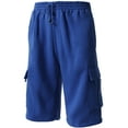 thumbnail image 1 of Men's Comfort Fleece Cargo Sweat Shorts with Drawstring, 1 of 5