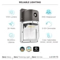 thumbnail image 7 of Luxrite 26W LED Wall Pack Light with Photocell, 3120 Lumens, 3 Color Selectable, Dusk to Dawn Wall Light, IP65 2 Pack, 7 of 7