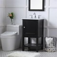 thumbnail image 2 of Elegant Decor Metropolis 19" Single Marble Top Bathroom Vanity in Black, 2 of 14