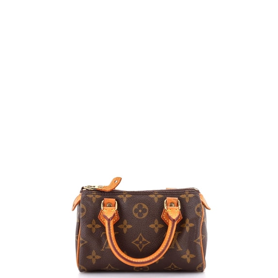 Pre-Owned Speedy Mini HL Handbag Monogram Canvas By Rebag