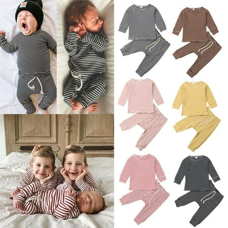 

Newborn Toddler Baby Boy Girl Clothes Winter Tops Pants Outfits Sets Tracksuits
