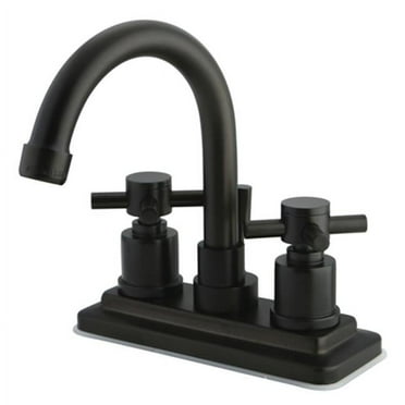 Two Handle 4 in. Centerset Lavatory Faucet with Brass Pop-up