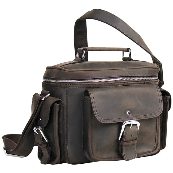 Vagarant Traveler Full Grain Leather Vintage Camera Bag LC01.DB
