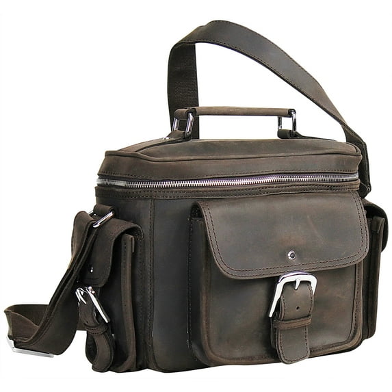 Vagarant Traveler Full Grain Leather Vintage Camera Bag LC01.DB
