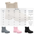 thumbnail image 4 of Crunowin Women's Ankle Rain Boots, Versatile Lightweight Casual Waterproof Everyday Outdoor Shoes Beige 7.5, 4 of 8