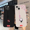 thumbnail image 2 of Marvel Spiderman For Apple iPhone 15 14 13 12 mini 11 Pro 8 7 6S 6 Plus XR XS X Max Liquid Left Rope Soft Phone Case DMH, 2 of 7