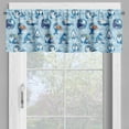 thumbnail image 4 of Ambesonne Cartoon Valance & Curtain, Friendly Seal, 55"x36", Blue White Marigold, 4 of 6