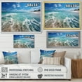 thumbnail image 4 of Designart "Sandy Paradise on the Beach III" Nautical & Beach Floater Framed Wall Art Living Room, 4 of 7