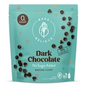 Bake Believe ,Keto-Friendly, Dark Chocolate Chips, 9 oz Bag