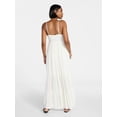 thumbnail image 2 of No Boundaries Crochet Lace Trim Tiered Maxi Dress, Women's XXS-XXL, 2 of 4