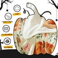 thumbnail image 3 of Throw Blanket Fall Blanket for Couch Halloween Fleece Blanket with Yellow Pumpkins and Flowers Pattern Cozy Blankets for Bed Autumn Soft Blanket for Thanksgiving, 50x60 Inches, 3 of 6