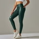thumbnail image 2 of Pantalones de yoga de cuero PU de cintura alta para mujer - Ajuste compresivo con bolsillos, adecuados para uso informal y ejercicio - Tallas S-XL, 2 of 6