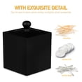 thumbnail image 3 of IDEANATEGRATE Estuche Organizador Negro Para Hisopos Y Con Y Material Resistente, 3 of 8