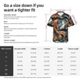 thumbnail image 6 of Haiem Colorful Koi Fish Art Printed Hawaiian Shirt for Men - Men’s Casual Beach Summer Shirts - Stretch Fabric with Modern Fit-Medium, 6 of 7
