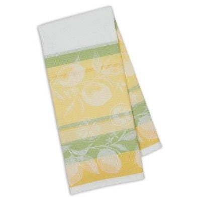 Design Imports Kitchen Towel Riviera Lemons Stripe Jacquard Walmart Com Walmart Com