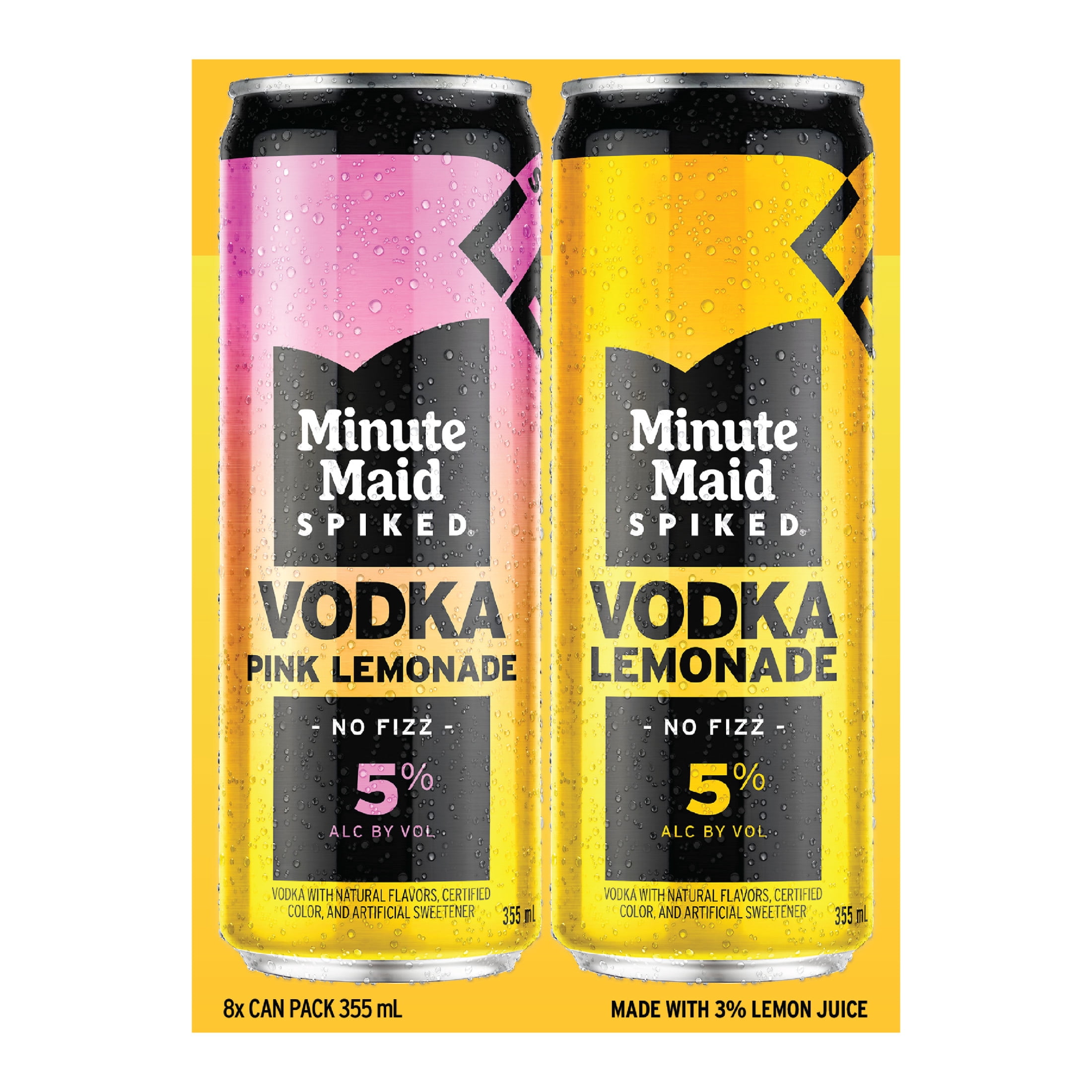 Minute Maid Spiked Lemonade Vodka Cocktail Variety Pack, 8-Pack
